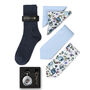 Mens Luxury Pastel Blue Tie Gift Box Set, thumbnail 2 of 5