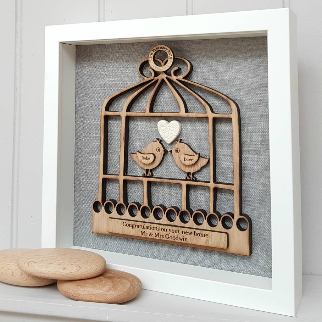 Our First Home Together Love Birdcage Artwork By Little