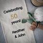 Personalised Milestone Wedding Anniversary Bottle Bag, thumbnail 2 of 3