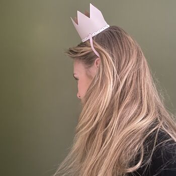 Reusable Recycled Leather Party Celebration Crowns, 2 of 2