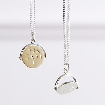 spinning 'i love you' pendant by argent of london | notonthehighstreet.com