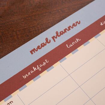 A4 Meal Planner Pad | Butter Blue, 4 of 5