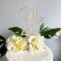 Personalised Wooden Name And Age Cake Topper Birthday, thumbnail 1 of 4
