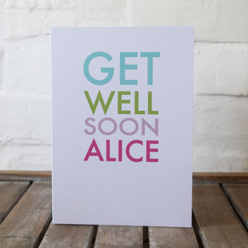 Personalised Get Well Soon Card, 2 of 2