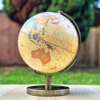 Travel Globe With Stickers Travel Gifts Vintage World Globe, 6 of 8