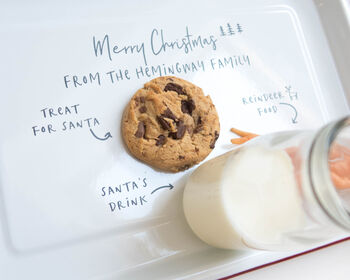 Christmas Eve Plate | Personalised Tray For Santa, 4 of 4