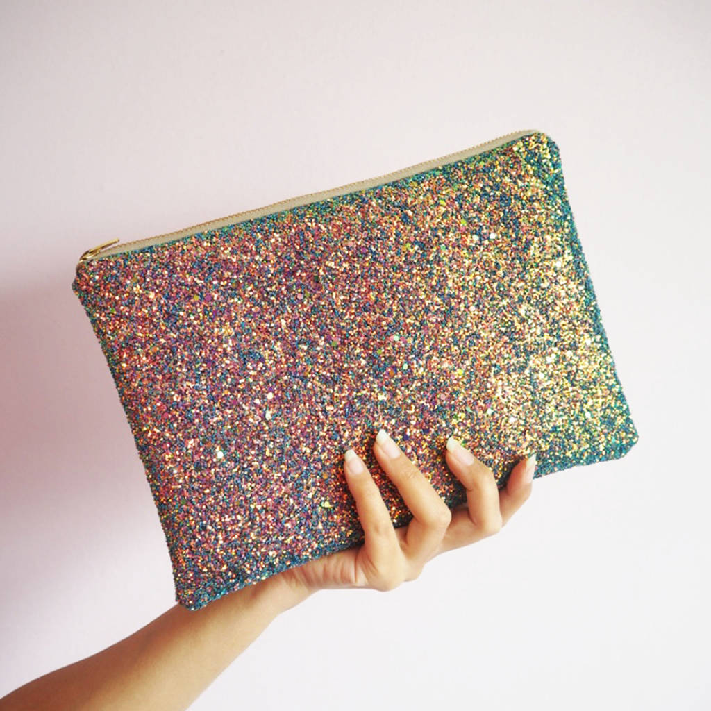 Sparkly Glitter Clutch Bag, 1 of 10