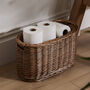 Wicker Bathroom Loo Roll Storage Basket, thumbnail 1 of 5