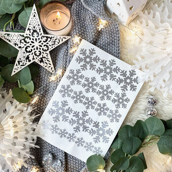 Snowflake Christmas Gift Stickers, 7 of 7