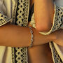 Ancient Elegant Radiance Chunky Silver Chain Bracelet, thumbnail 3 of 7