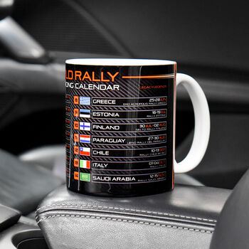 World Rally 2026 Racing Calendar Mug, 2 of 6
