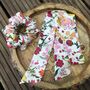Silk Eye Mask And Scrunchie Gift Set Floral, thumbnail 4 of 6