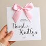 On Your Wedding Day Card, Luxury Bow Wedding Couple Card, thumbnail 1 of 6