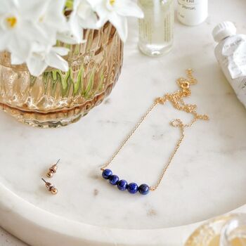 Lapis Lazuli Statement Necklace, 2 of 5