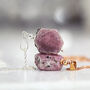 Raw Ruby Necklace, thumbnail 6 of 7