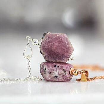 Raw Ruby Necklace, 6 of 7