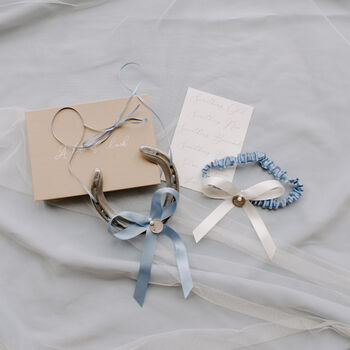 Personalised Silver Sixpence Lucky Wedding Horseshoe Gift, 3 of 4