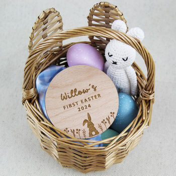 Personalised First Easter Keepsake Decoration Disc, 3 of 3