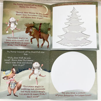 Personalised Christmas Eve Draw Along Story Book, 5 of 10