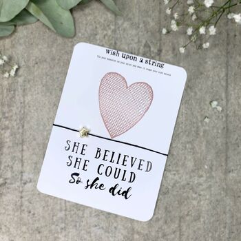 She Believed She Could Card And Wish String, 3 of 4