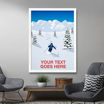 Personalised Ski Poster, 3 of 7