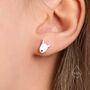 Sterling Silver Bull Terrier Dog Stud Earrings, thumbnail 6 of 11