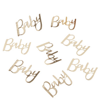 Gold Foiled Baby Baby Shower Table Confetti, 2 of 3