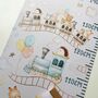 Personalised Train Animals Height Chart, thumbnail 3 of 6