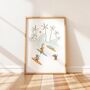 Animal Surf School Children's Art Print, thumbnail 1 of 3