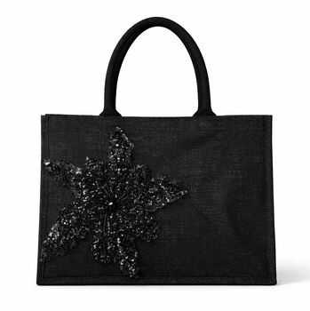Flower Jute Tote Bag, 5 of 5