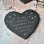 Personalised Heart Valentine Slate Coaster, thumbnail 1 of 2
