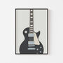 Les Paul Guitar Print | Gibson Guitar Poster, thumbnail 2 of 9