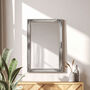 Solid Wood Flat Wall Mirror, thumbnail 1 of 3