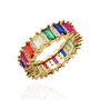 Charlie Rainbow Stone Ring | 18 K Gold Plated, thumbnail 3 of 6