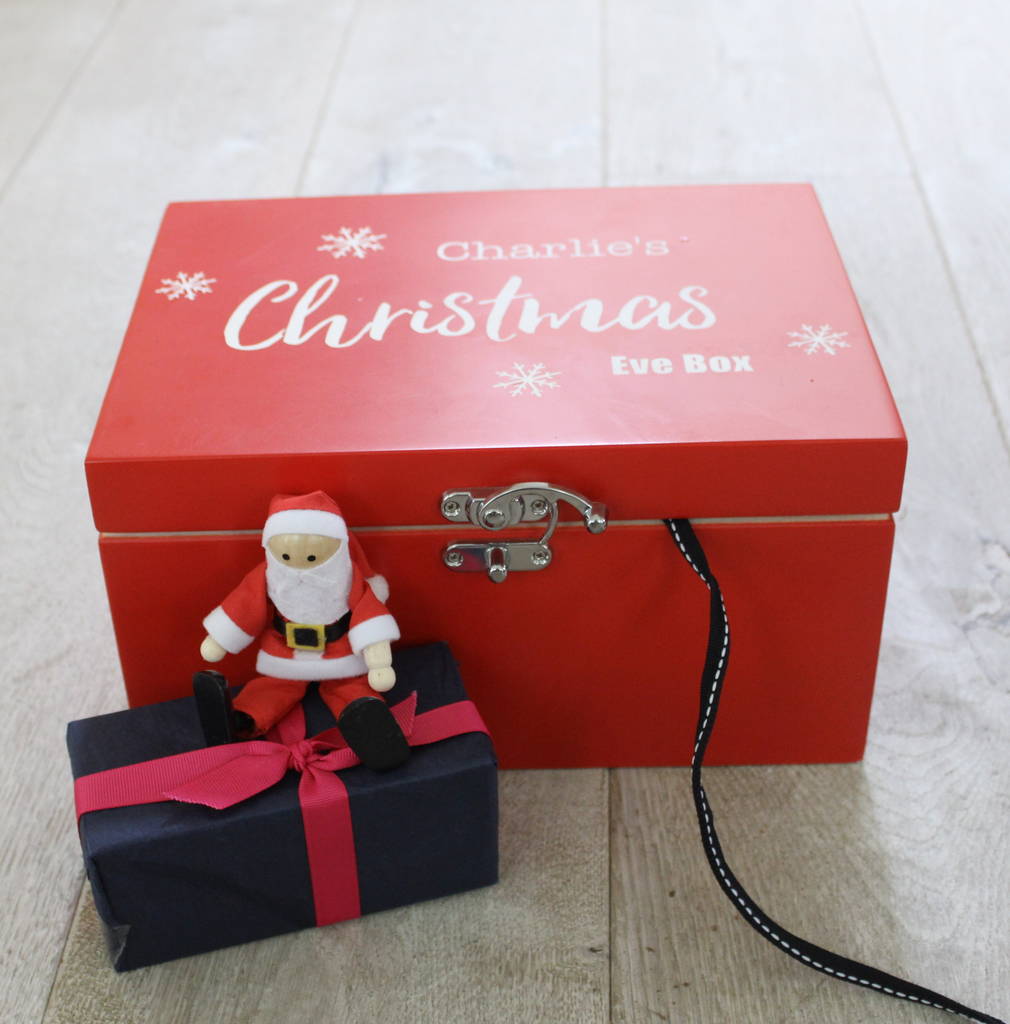 Personalised Luxury Red Christmas Eve Box By Lime Tree London | notonthehighstreet.com