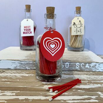 'Love' Matches In A Glass Jar, 3 of 6