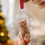 Personalised Pet House Photo Ornament Custom Name, thumbnail 4 of 8