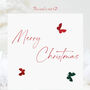 Christmas Butterfly Card, thumbnail 1 of 3