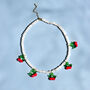 Moonstone Bead And Cherry Charm Necklace, thumbnail 3 of 4