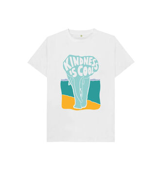 'Kindness Is Cool' Kids Affirmation Elephant T Shirt, 2 of 2