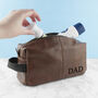 Personalised Dad's Vintage Style Wash Bag, thumbnail 1 of 3
