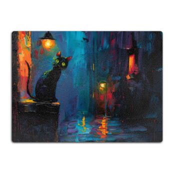 Nocturnal Guardian Textured Glass Chopping Boards, 8 of 8