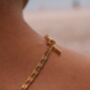 Snail Chain Necklace 18 K Gold Plated, thumbnail 6 of 8