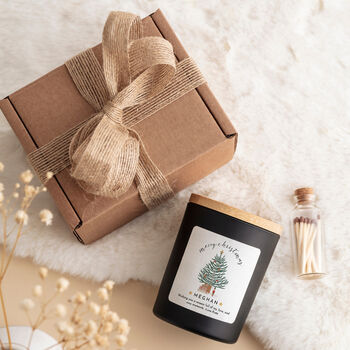 Personalised Christmas Candle Gift Set Match, 5 of 6