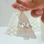 Glitter Christmas Tree Earrings – Festive Jewellery In Velvet Pouch Limited Edition Choice Of Two Colours, thumbnail 4 of 9