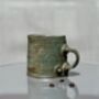 Handmade Porcelain Mug Earthy Green Glaze, 340ml Ceramic Cup, thumbnail 4 of 5