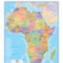 Map Of Africa Political Boundaries Poster, thumbnail 5 of 5