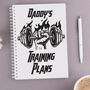 Personalised Muscle Workout Planner Hardback Notebook, thumbnail 1 of 2