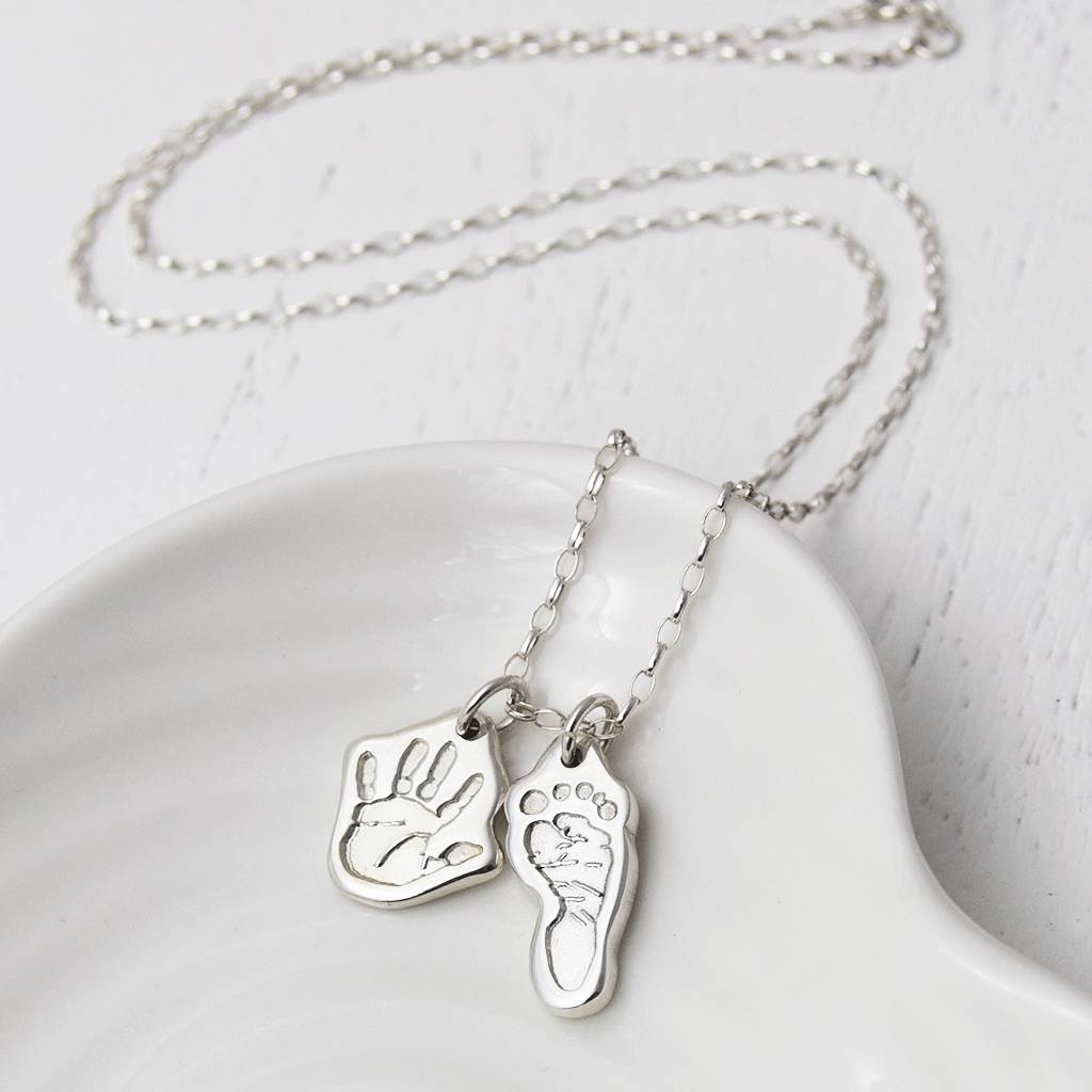 personalised handprint necklace