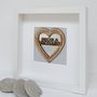 10th Wedding Anniversary Personalised Oak Tin Heart, thumbnail 2 of 2